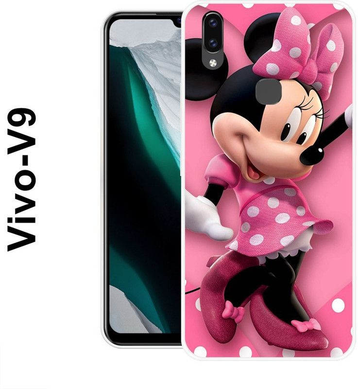 REALKING Back Cover for Vivo V9, Vivo V9 Pro, Vivo V9 Youth  (Pink, Black, Grip Case, Silicon)