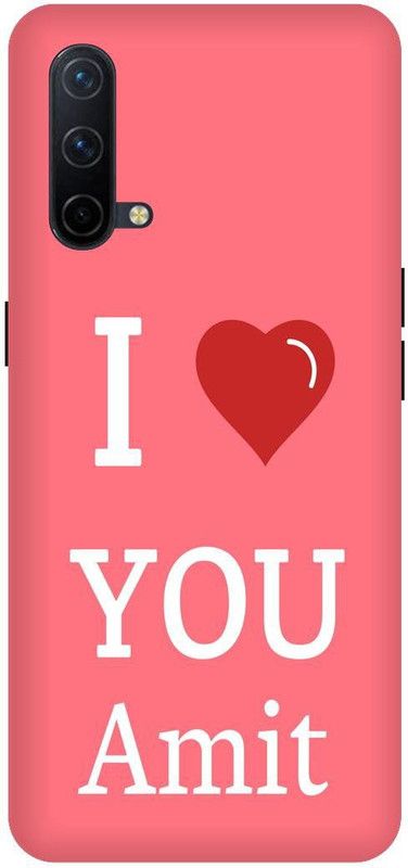 Bluvver Back Cover for OnePlus Nord CE 5G, OnePlus Nord CE, Printed I Love U Amit Back Cover  (Multicolor, Hard Case, Pack of: 1)