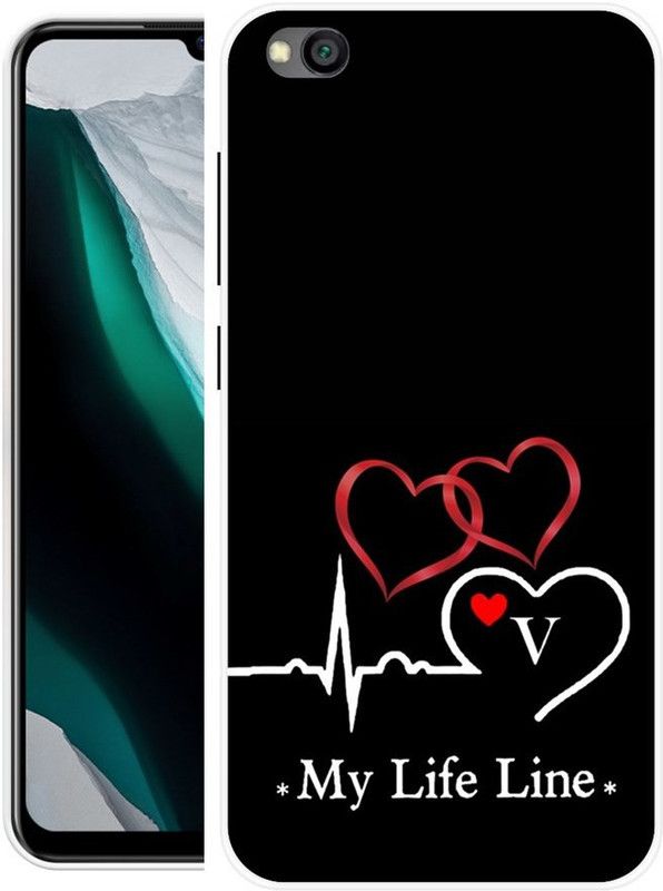SHIVKUDI Back Cover for Mi Redmi Go  (Black, White, Grip Case, Silicon)