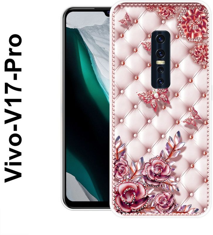 redfly Back Cover for Vivo V17 Pro  (Pink, Silicon)