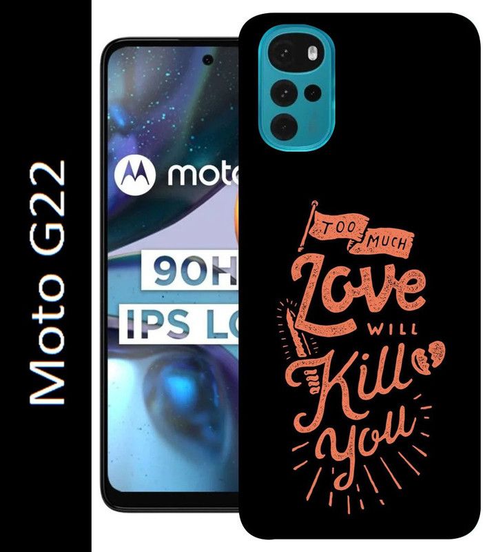 mitzvah Back Cover for Motorola G22  (Black, Red, Silicon, Pack of: 1)