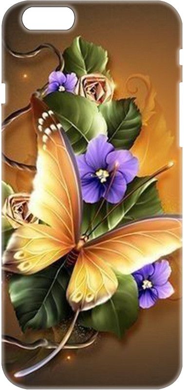 #Uncultured Back Cover for Apple iPhone 6 Plus, Apple iPhone 6s Plus - Butterfly Flower Print  (Multicolor, Hard Case, Pack of: 1)