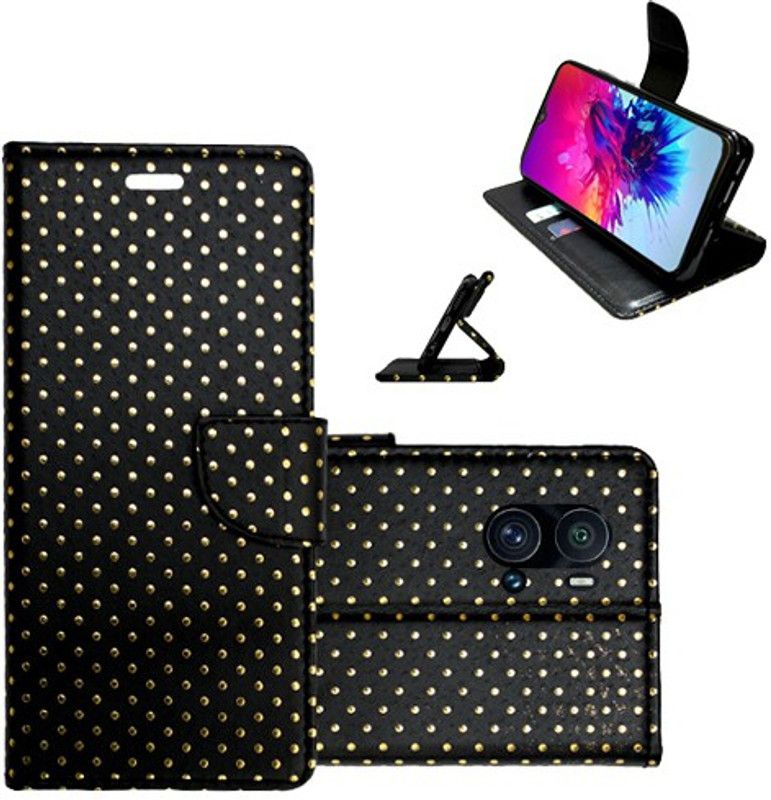 Realgo Flip Cover for iQOO 9 Pro 5G  (Black, Pack of: 1)