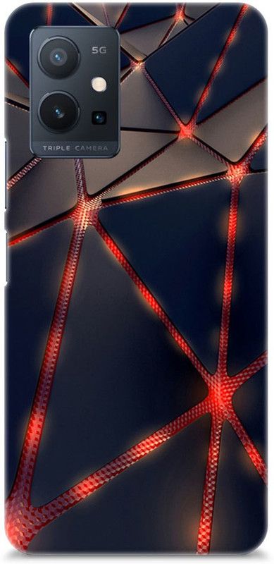 Mast Kalandar Back Cover for vivo T1 5G  (Blue, Red)