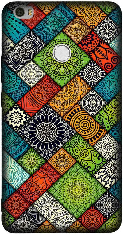 Unique Case Back Cover for MI MAX  (Multicolor)