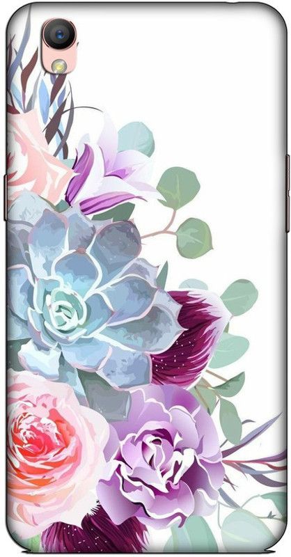 CROKIAN Back Cover for Oppo A37 Flowers Design Back Cover  (Multicolor, Hard Case, Pack of: 1)