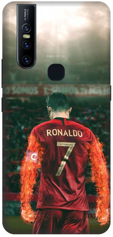 SSMORYA Back Cover for Vivo V15 (Ronaldo CR7) Printed Back Cover  (Multicolor, Shock Proof, Pack of: 1)