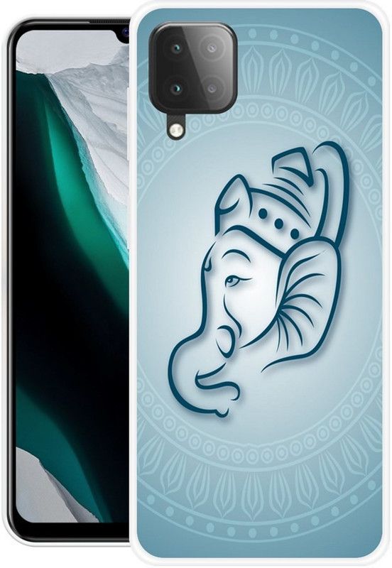NEVYZAP Back Cover for Samsung Galaxy M12, Samsung Galaxy A12  (Blue, Grip Case, Silicon, Pack of: 1)