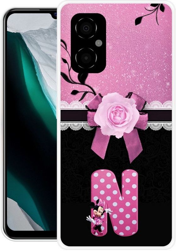 SHIVKUDI Back Cover for Poco M4 5G  (Black, Pink, Grip Case, Silicon, Pack of: 1)