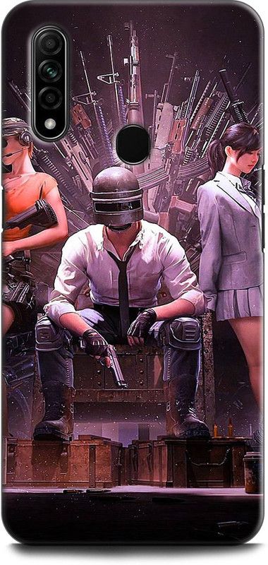 WallCraft Back Cover for OPPO A31, CPH2015 PUBG, GAME  (Multicolor, Dual Protection, Pack of: 1)