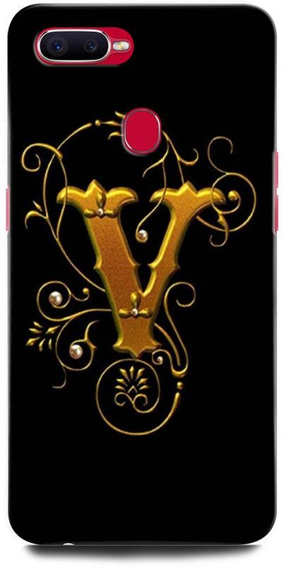 INTELLIZE Back Cover for Realme U1 RMX1833 V, V LETTER, V ALPHABET, DESIGN  (Multicolor, Hard Case, Pack of: 1)