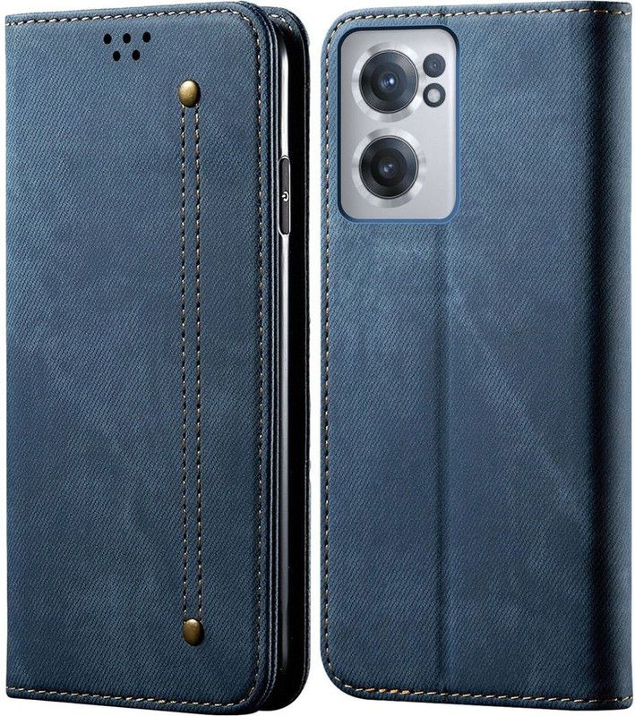 DOB Flip Cover for OnePlus Nord CE 2 5G  (Blue, Magnetic Case, Pack of: 1)