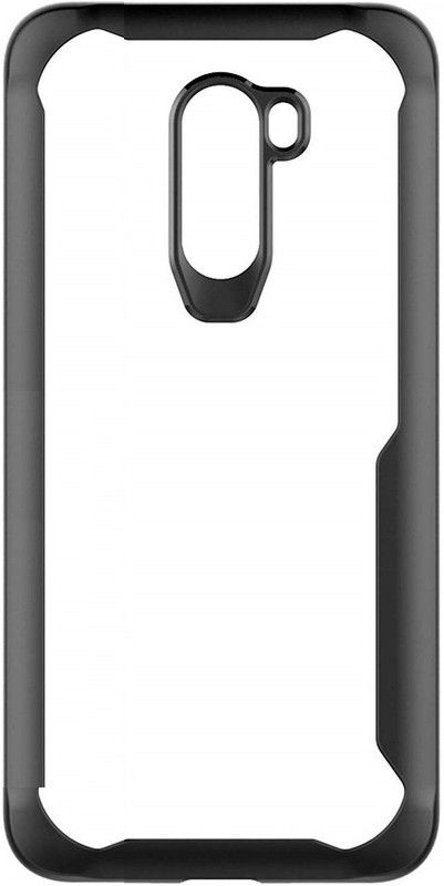 CELLCAMPUS Flip Cover for Redmi Note 8 Pro  (Transparent, Black, Grip Case, Pack of: 1)