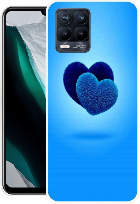 Krtagy Back Cover for Oppo Realme 8 Pro  (Blue, Dual Protection, Silicon, Pack of: 1)