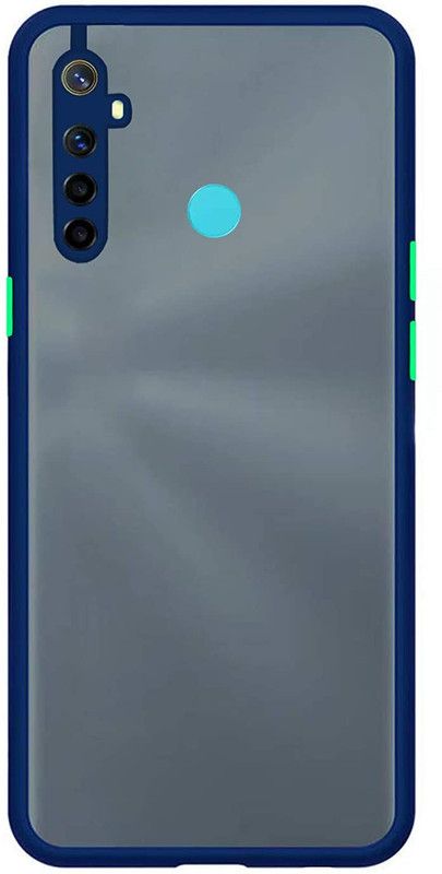 OffersOnly Back Cover for Realme 5 Air Shock  (Blue, Matte Finish, Silicon, Pack of: 1)