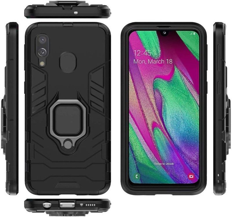 FITSMART Back Cover for vivo Y95  (Black, Hard Case, Pack of: 1)