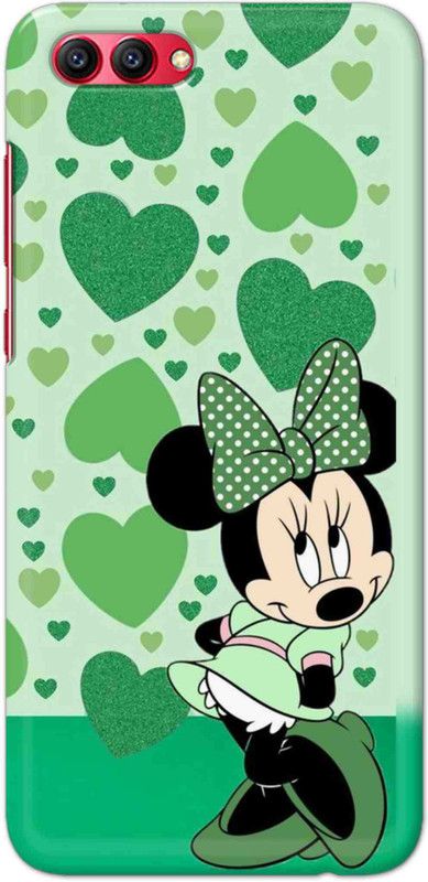 NDCOM Back Cover for Honor View 10/ Honor V10 Green Cute Cartoon Printed  (Multicolor, Hard Case, Pack of: 1)
