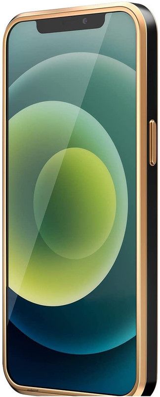 WoodForest Back Cover for REDMI NOTE 11S | Gold Electroplating Transparent Chrome  (Black, Waterproof, Silicon, Pack of: 1)