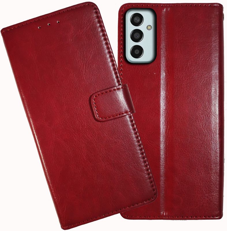 AMETHYST Flip Cover for Samsung Galaxy F13  (Red, Shock Proof, Pack of: 1)