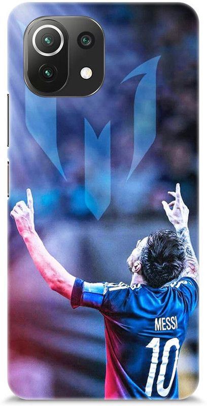 Mast Kalandar Back Cover for Mi 11 Lite  (Blue, Hard Case)