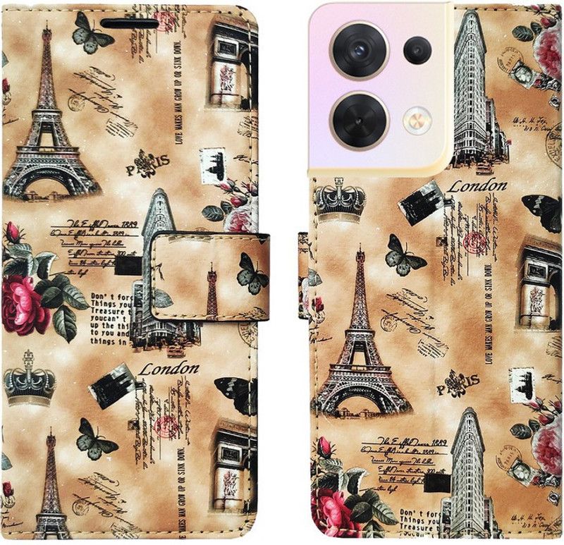 AD Enterprises Flip Cover for Oppo Reno8 5G  (Brown, Magnetic Case, Pack of: 1)