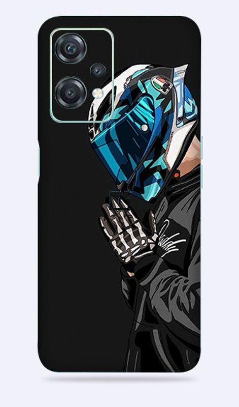 WeCre8 Skin's Oneplus Nord CE2 Lite 5G Mobile Skin  (Motorcycle Rider Wall Multicolor Mobile Skin With Cleaning Wipes)