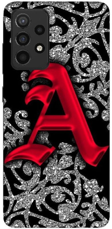 LUCKY MOBI.COM Back Cover for Samsung A23 ( A LETTER NAME) PRINTED BACK COVER  (Multicolor, Hard Case, Pack of: 1)