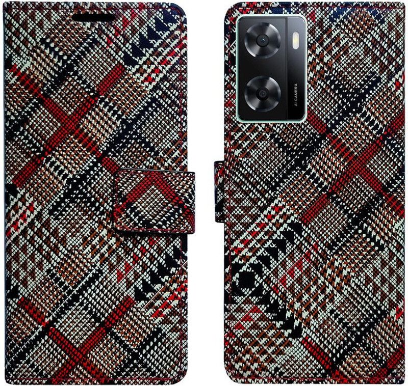 Dhar Flips Flip Cover for Oppo A57 4G | Leather Finish | Smooth Feel | Foldable Stand | Shock Proof  (Multicolor, Magnetic Case, Pack of: 1)
