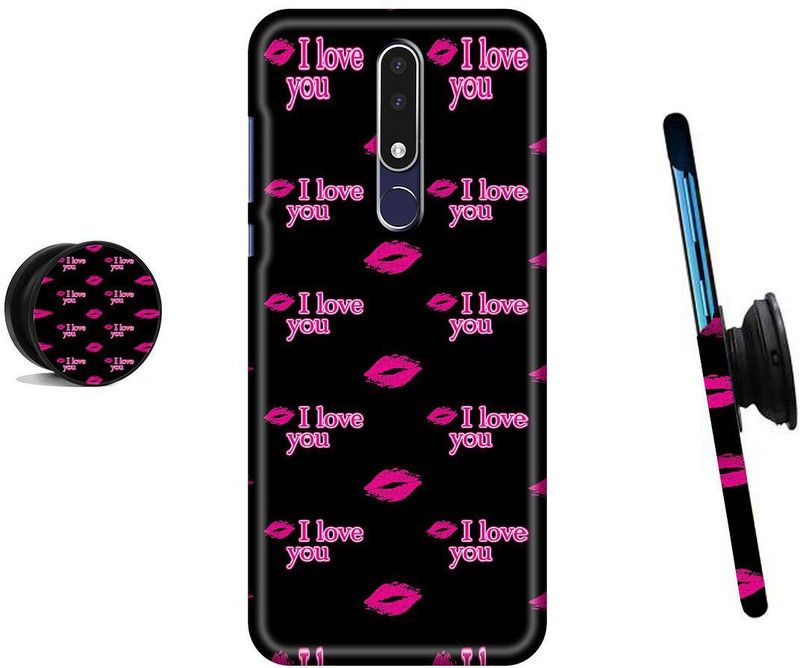 MY SWAG Back Cover for Nokia 5.1 Plus  (Black, Pink, Cases with Holder)