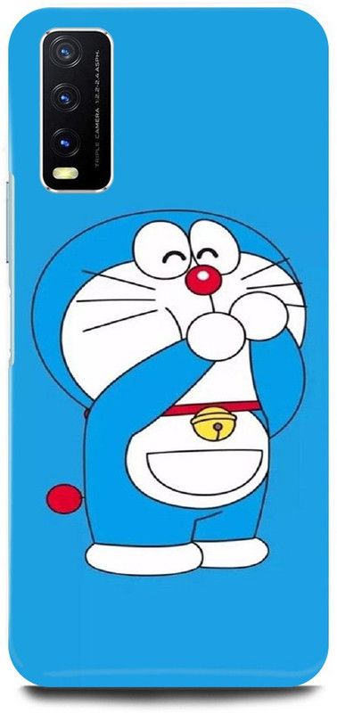 play fast Back Cover for Vivo Y12s, V2033 DORAEMON, DISNEY, CARTOON, BABY, CARTOON  (Blue, Hard Case)