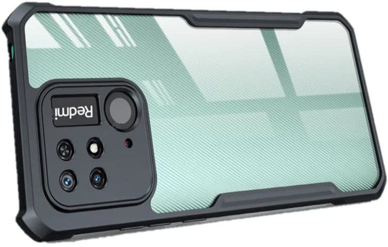 SEVEN7STAR Back Cover for Redmi 10, Redmi 10c  (Black, Shock Proof, Pack of: 1)