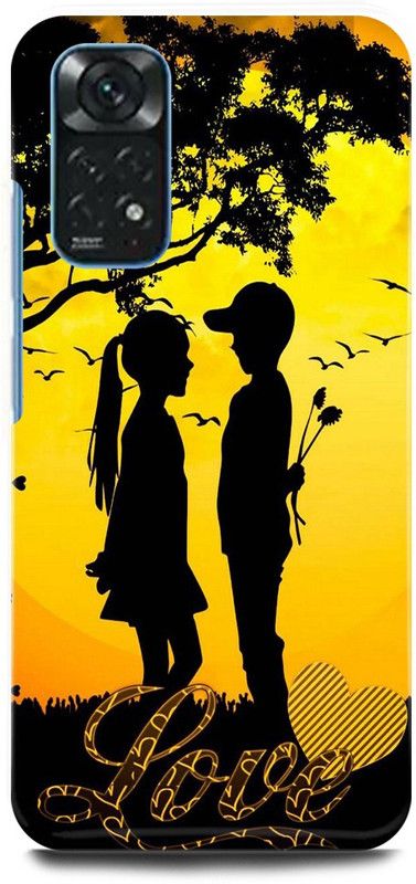 play fast Back Cover for Redmi Note 11S COUPLE, LOVE, YELLOW, VALENTINE, LOVERS  (Yellow, Hard Case, Pack of: 1)