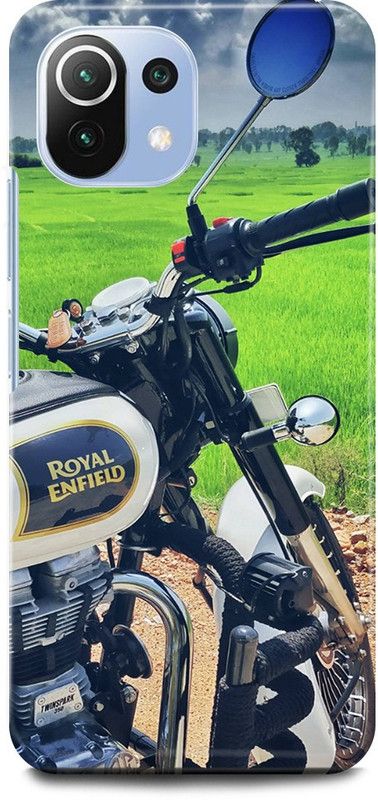 JUGGA Back Cover for Mi 11 Lite, ROYAL, ENFIELD, BULLET, BIKE, LOVER, RACER  (Green, Hard Case, Pack of: 1)