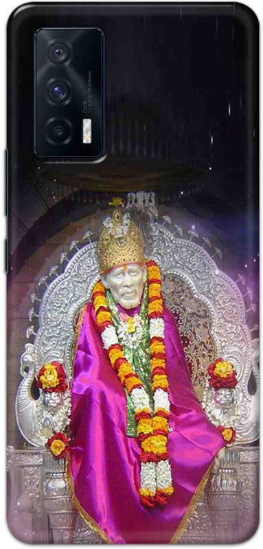 NDCOM Back Cover for iQOO 7 5G Sai Baba God Printed  (Multicolor, Hard Case, Pack of: 1)