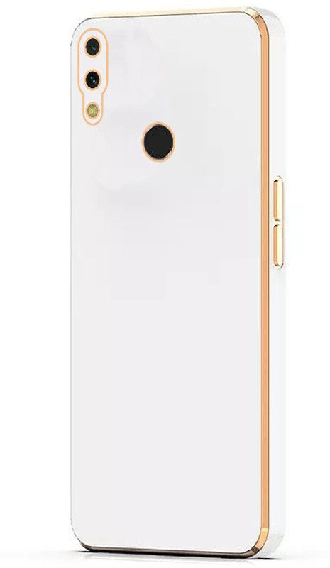 Meephone Back Cover for Redmi Y3  (White, Gold, 3D Case, Silicon, Pack of: 1)