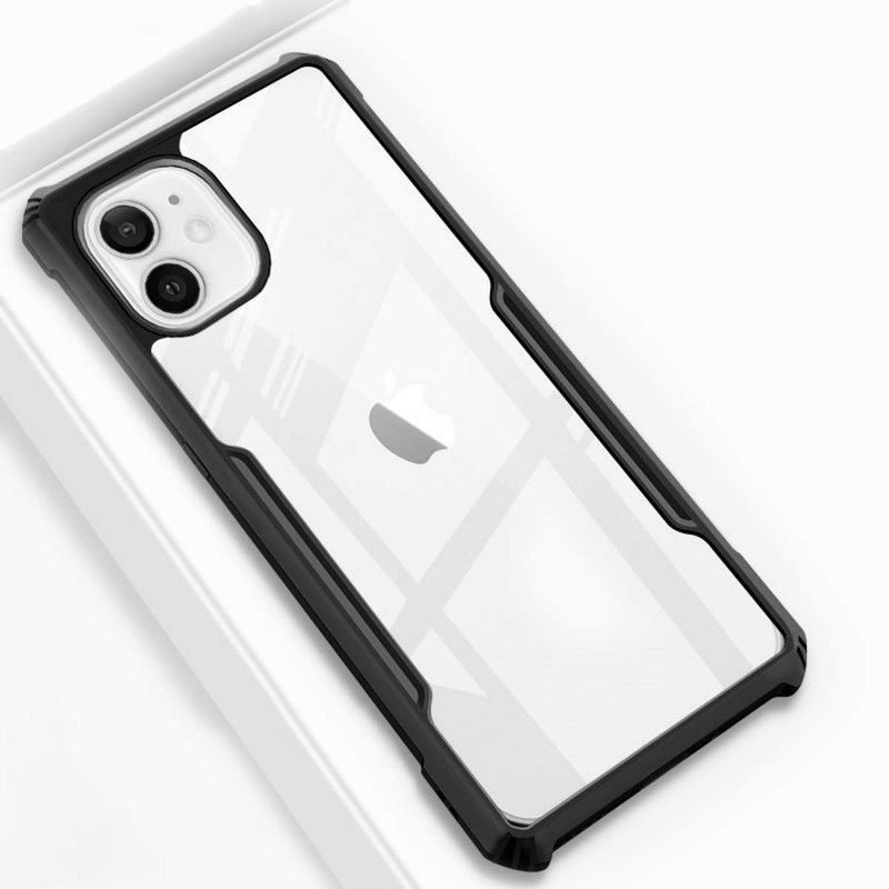 GRITOZ Back Cover for Apple Iphone 11  (Black, Transparent, Dual Protection, Pack of: 1)