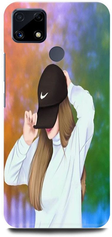 FRONK Back Cover for Realme C25s, RMX3197, CUTE, GIRL, CAP, GIRL, LOVELY, GIRL, LOVE  (Multicolor, Hard Case, Pack of: 1)