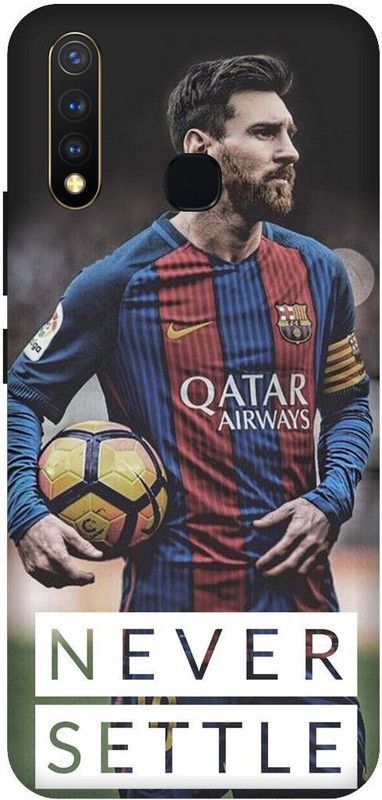 SSMORYA Back Cover for Vivo Y19 Messi 10 FCB Printed Back Cover  (Multicolor, Waterproof, Pack of: 1)