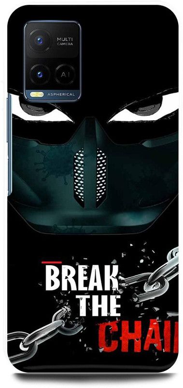play fast Back Cover for Vivo Y33T, V2146 SUPER, NATURAL, CREATURE, BREAK, THE, CHAIN  (Black, Hard Case, Pack of: 1)