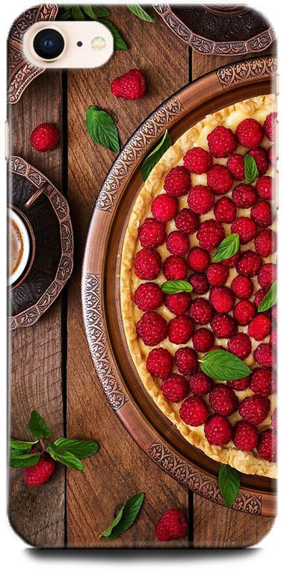 INDICRAFT Back Cover for Apple iPhone SE 2020 STRAWBARRY, FRUIT, SWEET, FOOD, WOODEN, COFFIE  (Multicolor, Hard Case, Pack of: 1)
