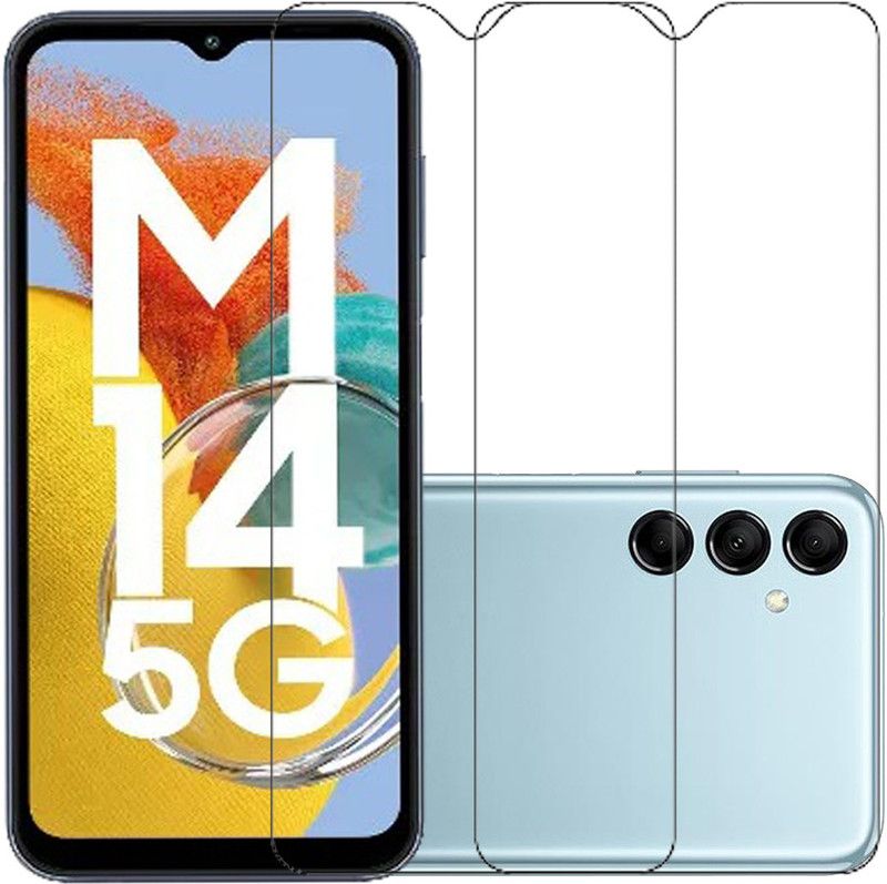 HOBBYTRONICS Tempered Glass Guard for Samsung Galaxy M14 5G, Samsung Galaxy M14, Samsung M14 5G, Samsung M14  (Pack of 2)