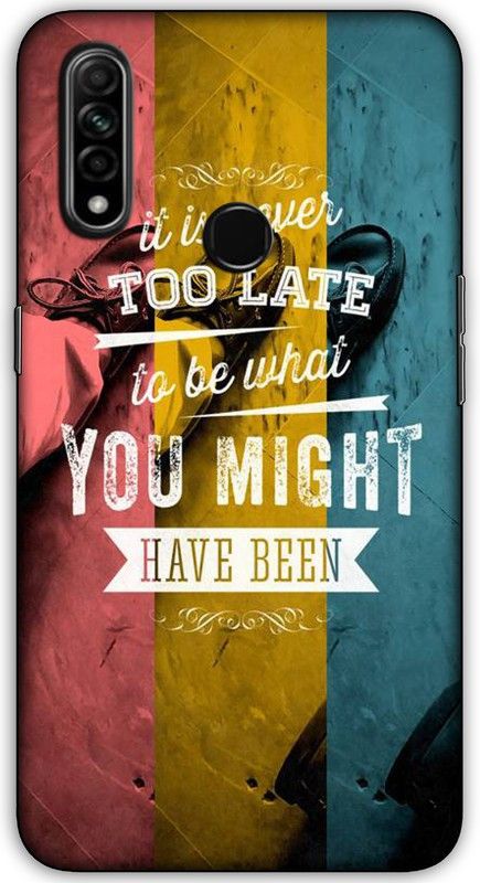artocus Back Cover for OPPO A31 , OPPO A31 Motivatonal line Printed Back Cover  (Multicolor, Hard Case, Pack of: 1)