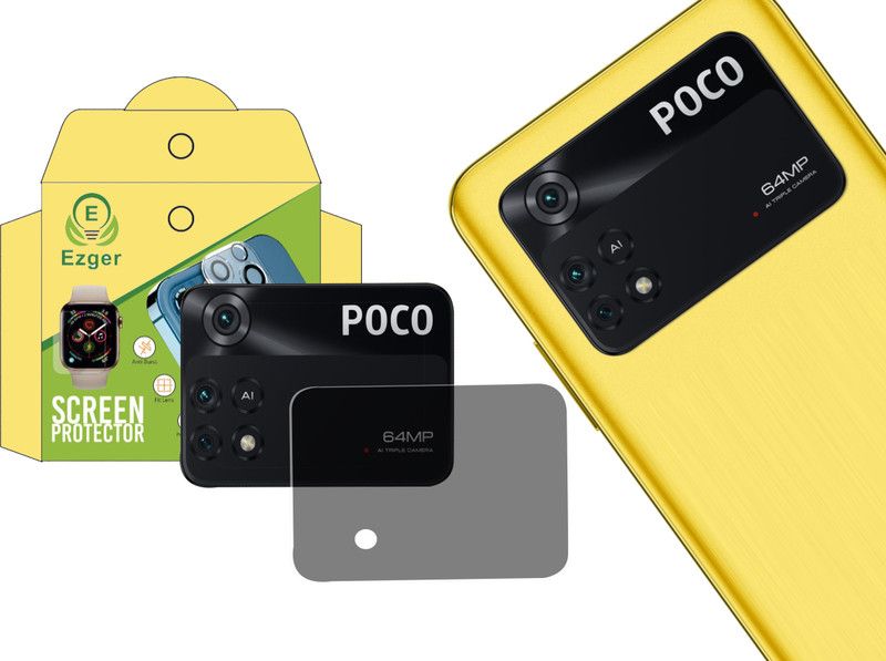 EZGER Back Camera Lens Glass Protector for POCO M4 Pro  (Pack of: 1)