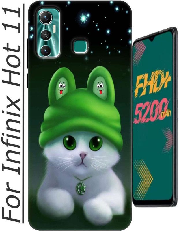 TrenoSio Back Cover for Infinix Hot 11 2850  (Purple, Anti-radiation, Silicon, Pack of: 1)