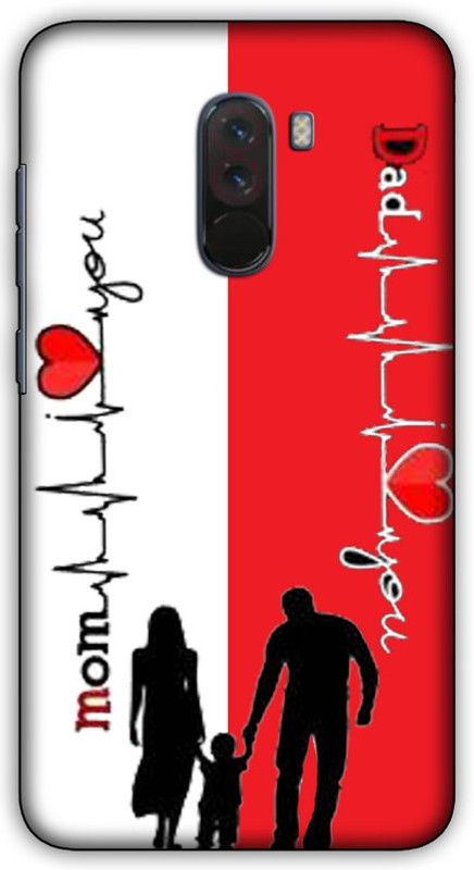 artocus Back Cover for POCO F1, POCO F1 Mom dad lifeline Printed Back Cover  (Multicolor, Hard Case, Pack of: 1)