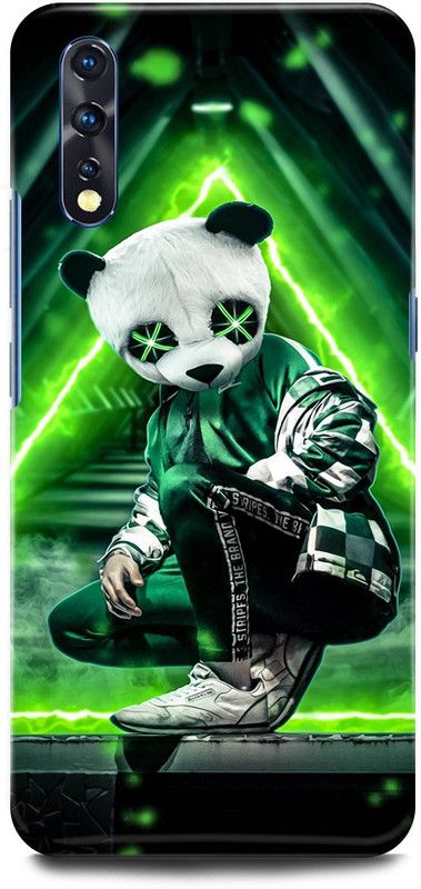 JUGGA Back Cover for vivo Z1x, 1917, PANDA, NEON, TRAP, BOY, TEDDY  (Green, Hard Case, Pack of: 1)
