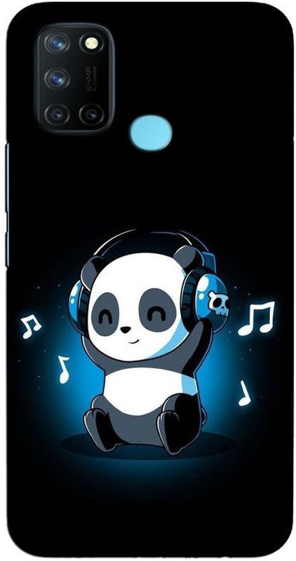 CROKIAN Back Cover for Realme 7i panda Back Cover  (Multicolor, Hard Case, Pack of: 1)