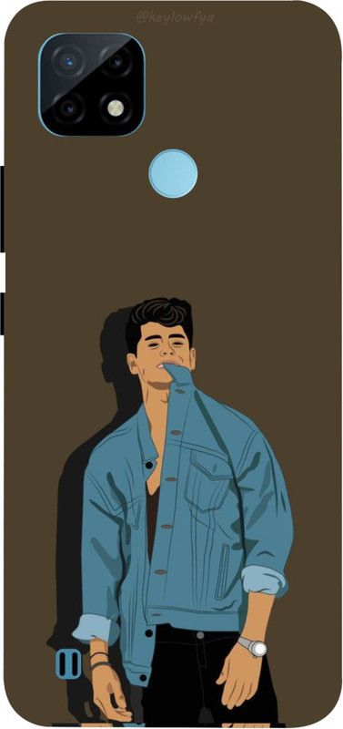PRATEEKSH Back Cover for Realme C21  (Multicolor, Dual Protection)