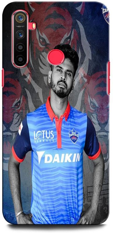 GRAFIQE Back Cover for Realme 5i 2030 SHREYAS LYER, INDIAN CRICKETER, BATSMAN  (Multicolor, Shock Proof, Pack of: 1)