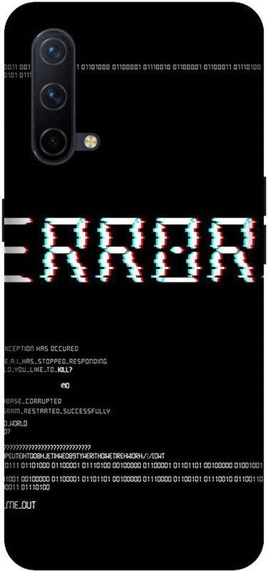 URCHIN Back Cover for Nord CE 5G Error, Caution, Error message, Error  (Multicolor, Shock Proof, Pack of: 1)